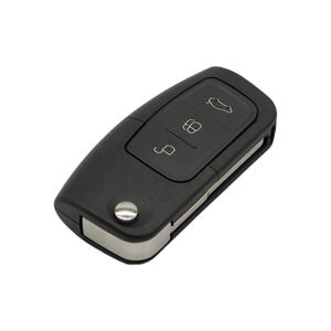 Cheie Auto Completa Techstar, Ford Focus, Fiesta, Mondeo, 4D63, 433Mhz, 3 Butoane, inchidere geamuri, negru