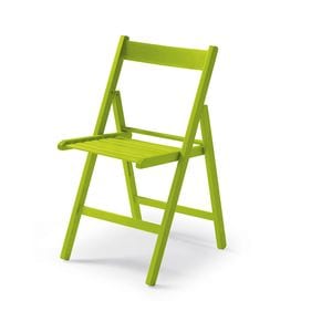 Scaun pliant QMOBILI Libro, Verde, lemn fag, baituit