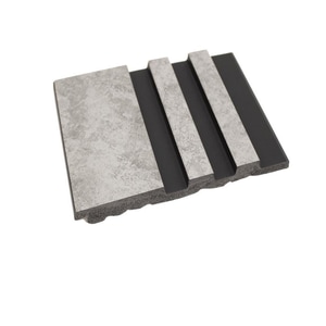 Riflaj decorativ polimer, 2800 x 130 x 12 mm, Gri Marmorat 305