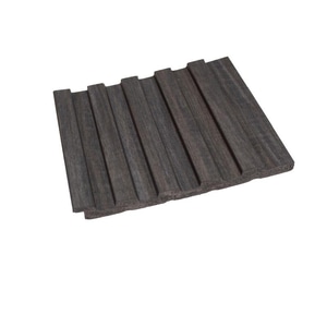 Riflaj decorativ polimer, 2800 mm  x  120 mm  x  12 mm, Gri Striat 205