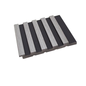 Riflaj decorativ polimer,  2800 x 120 x 12 mm, Argintiu 203