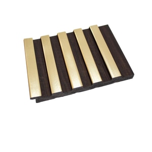 Riflaj decorativ polimer, 2800 x 120 mm x 12 mm, Auriu 202