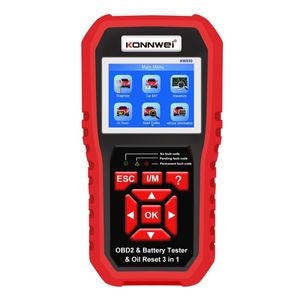 Instrument de scanare si diagnosticare auto KONNWEI KW890, OBD2,  2.8 Inch, rosu/negru