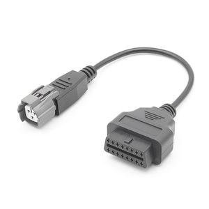 Cablu adaptor de diagnosticare Techstar, OBD2, pentru motociclete Yahama, cu 3 Pini La 16 Pini, negru