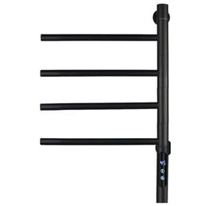 Calorifer electric TRENDYS, 4 elementi, 5 trepte de putere, 2200W, 42 x 56 cm, digital, negru mat, cu 4 brate reglabile