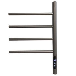 Calorifer electric TRENDYS, 4 elementi reglabili, 5 trepte de putere, 2200W, 42 x 56 cm, digital, gri mat
