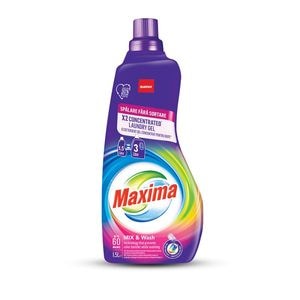 Detergent gel concentrat pentru rufe Sano Maxima Mix&Wash, 60 spalari, 1.5 l