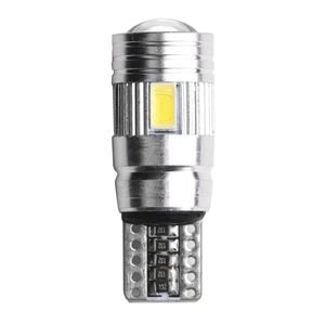 Bec LED Auto Techstar, T10, W5W, alb rece, 6000K, 12V, 120lm