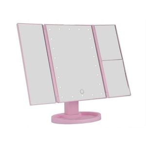 Oglinda SIKS, iluminata, pentru machiaj, 35 x 28.5 cm, factor marime 2x - 3x