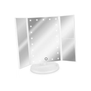Oglinda SIKS, iluminata, pentru machiaj, pensat, 35 x 28.5 cm, factor marime 2x - 3x