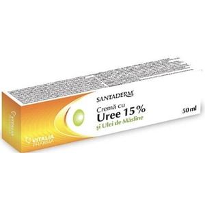 Crema Santaderm, cu uree 15% si ulei de masline, 50ml