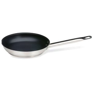 Tigaie inox antiaderent, O32 cm, fund triplu stratificat