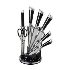 Set cutite 8 piese Zilan ZLN1634, Suport inclus, Otel inoxidabil 3CR13, Compatibil masina de spalat vase