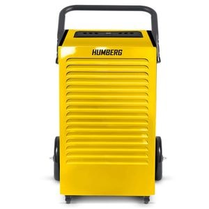 Dezumidificator industrial, roti mari, cronometru 24 de ore, hygrostat, higrometru, functia de dezghetare automata, debit aer 450 m3/h, 70 l/24 h, rezervor de apa 5, 5 l, 759 W, galben