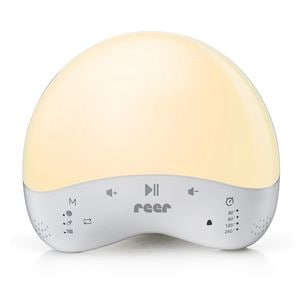 Lampa de veghe Reer MyMagic SmartLight, Inteligenta, Cu 25 de sunete, Comunicare prin Wi-Fi cu smartphone, Temporizator, multicolora