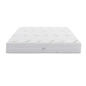 Saltea ortopedica BEST SLEEP Bamboo Feel 17cm, 90x200x17cm, Spuma poliuretanica, Reversibila, Husa detasabila, lavabila, matlasata, fibre de bambus, ferma