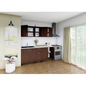 Mobila bucatarie Star XMOBILA, 200 cm, Wenge, PAL 18mm