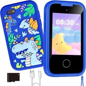 Telefon de jucarie Elindor, pentru copii, cu functii educative, albastru