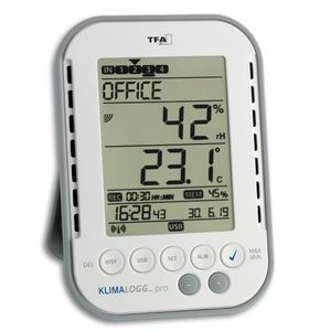 Termo-higrometru profesional TFA, Klimalogg Pro, Cu functie de inregistrare a datelor tip Data Logger, Argintiu