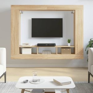 Comoda TV Vidaxl, stejar sonoma, 152x22x113 cm, lemn compozit