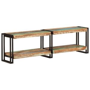 Comoda TV Vidaxl, 140x30x40 cm, lemn masiv reciclat