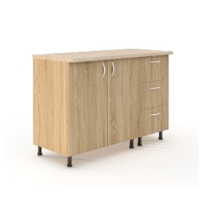 Corp inferior pentru bucatarie cu blat XMOBILA, 120x50x90 cm, Sonoma, PAL 18 mm