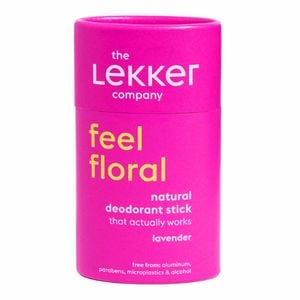 Deodorant Natural Vegan Stick Lekker Feel Floral Lavanda 40g (Zero Plastic)