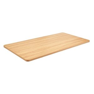 Blat de Birou din PAL Melaminat, Maro Deschis cu Colturi Rotunjite - 150 x 75cm, 25mm