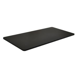 Blat de Birou din PAL Melaminat, Negru cu Colturi Rotunjite, 138 x 67cm, 25mm