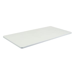 Blat de Birou din PAL Melaminat, Alb cu Colturi Rotunjite, 150 x 75cm, 25mm