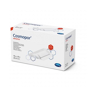 Plasturi Hartmann, sterili cu corp absorbant si margini autoadezive Cosmopor Advance, 15 cm x 8 cm, 25 bucati