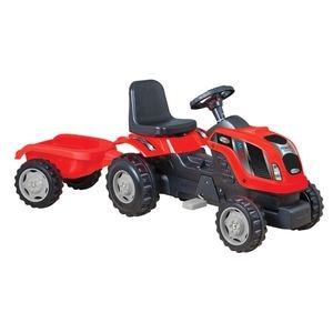 Tractor cu pedale si remorca Micromax MMX, rosu 