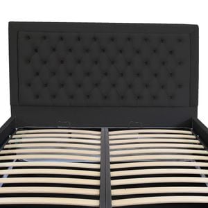 Tablie pat Jaky Louisiana, dimensiune 210x120 cm, negru