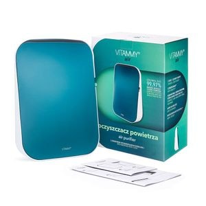 Purificator de aer cu ionizare Vitammy Air PA500, filtru HEPA 1, pana la 99.9% capacitate de purificare a aerului, 2 viteze, fabricat in Italia