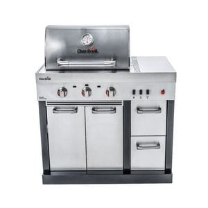 Bucatarie exterioara modulara Char-Broil Ultimate 3200 140906 TRU-Infrared, gratar pe gaz, 3 arzatoare, inox, non-magnetic