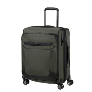 Troler cabina SAMSONITE Pro Dlx, 55 cm, 4 roti, maner telescopic, verde