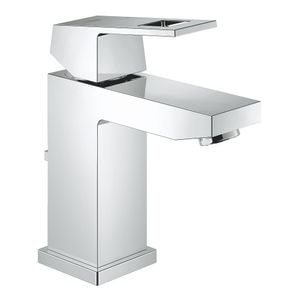 Baterie baie pentru lavoar DacEnergy, material alama, stil minimalist, maner metalic, cartus ceramic, montaj stativ, monocomanda, finisaj cromat, ventil inclus