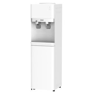 Dozator de apa de podea cu compresor Samus WDST-252CWS, Putere incalzire apa 500 W, Putere racire apa 85 W, Dulap de depozitare, Bidon 11/19 L, Alb/Argintiu