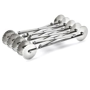 Taietor aluat extensibil cu 5 lame netede + 5 lame striate, inox