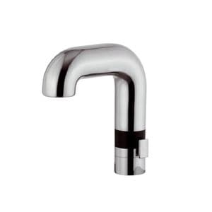 Baterie baie pentru lavoar DacEnergy, material alama, inaltimea 21 cm, senzor si contral de apa calda / rece, montaj stativ, finisaj cromat