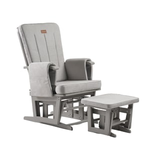 Fotoliu Onino, Calm Me Classic, Reglabill pentru alaptare, Cu suport de picioare, Pearl Gray