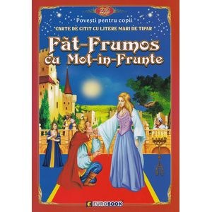 Fat-Frumos cu Mot-in-Frunte. Carte de citit cu litere mari de tipar