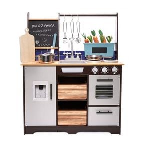 Bucatarie din lemn Indiggo, Loft , XXL, cu accesorii, 74 x 31 x 96 cm, 3 ani+, Multicolor