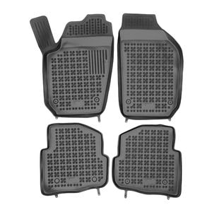 Set covorase auto Rezaw Plast, pentru Skoda Fabia I 2000-2007, 4 bucati, Negru