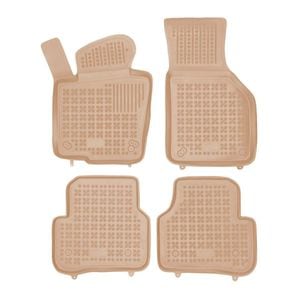 Set covorase auto Rezaw Plast, pentru Volkswagen Tiguan 2007-2015, 4 bucati, Crem