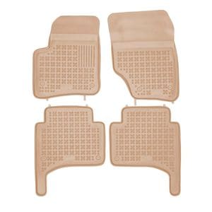Set covorase auto Rezaw Plast, pentru Volkswagen Touareg 2003-2010, 4 bucati, Crem