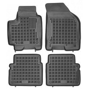 Set covorase auto Rezaw Plast, pentru Chevrolet Aveo 2002-2011, 4 bucati, Negru