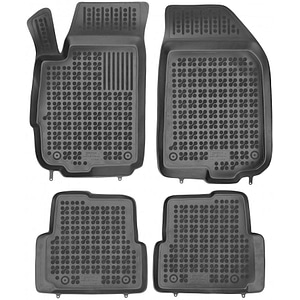 Set covorase auto Rezaw Plast, pentru Chevrolet Aveo 2011-2020, 4 bucati, Negru