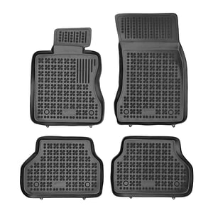 Set covorase auto Rezaw Plast, pentru BMW Seria 5 E60/E61 2003-2010, 4 bucati, Negru