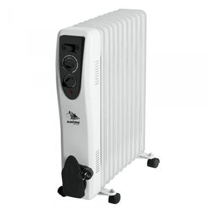 Calorifer electric  Albatros RA-11ST, 2500 W, 3 trepte, 11 elementi, Termostat reglabil, Alb
